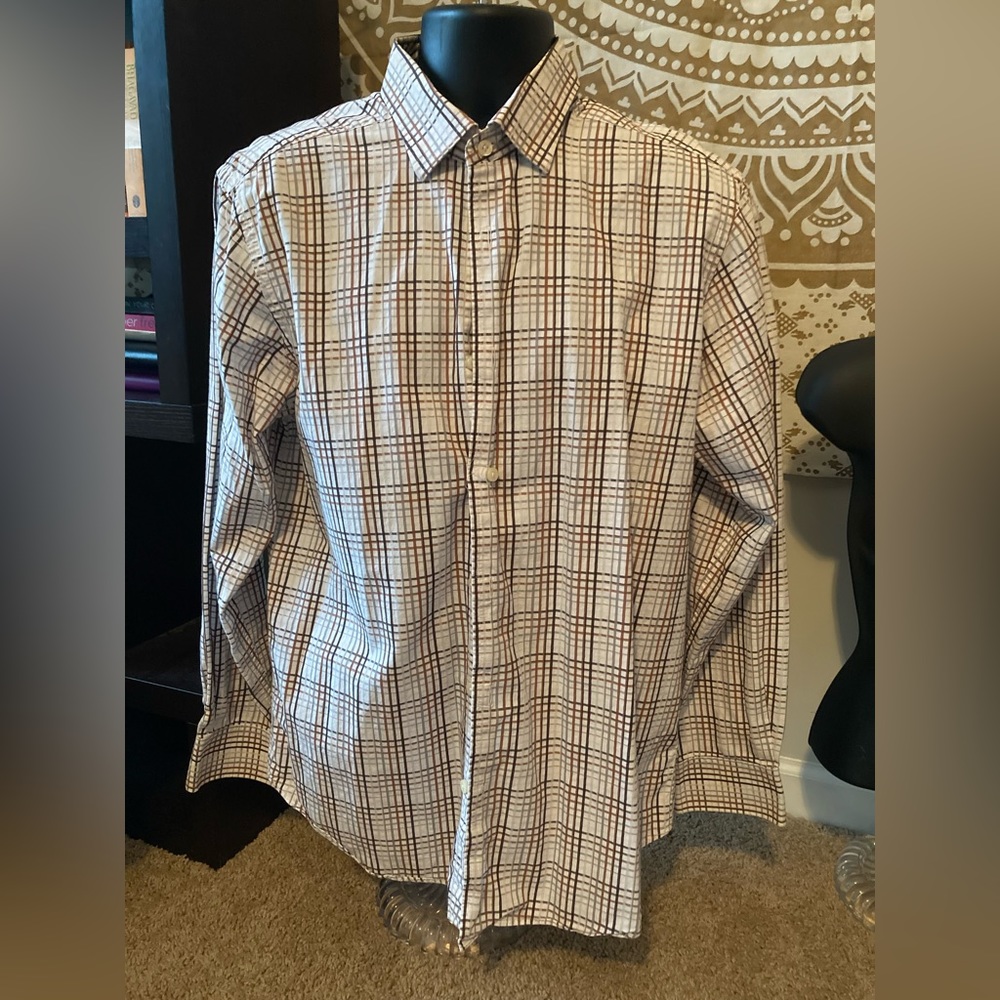 Men’s Kenneth Roberts Platinum Long Sleeve Button Down Shirt